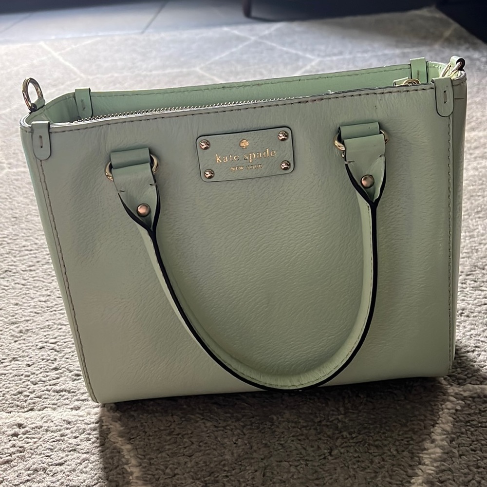 Kate Spade purse- mint green (leather)